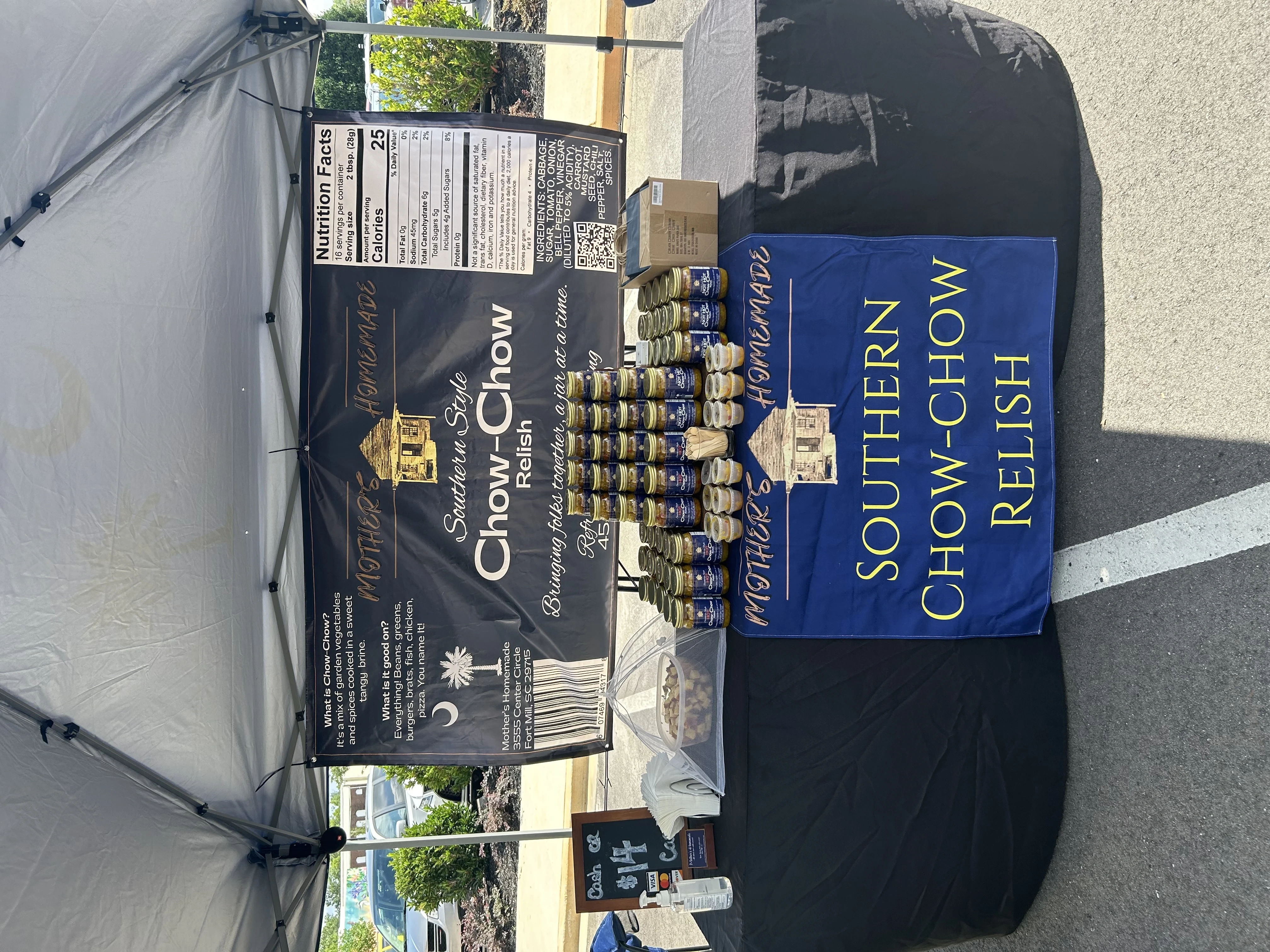 Mother’s Homemade booth setup 1