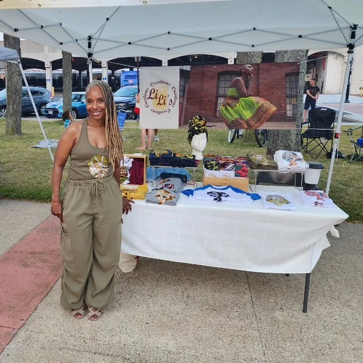 Malacia Anderson booth setup 2