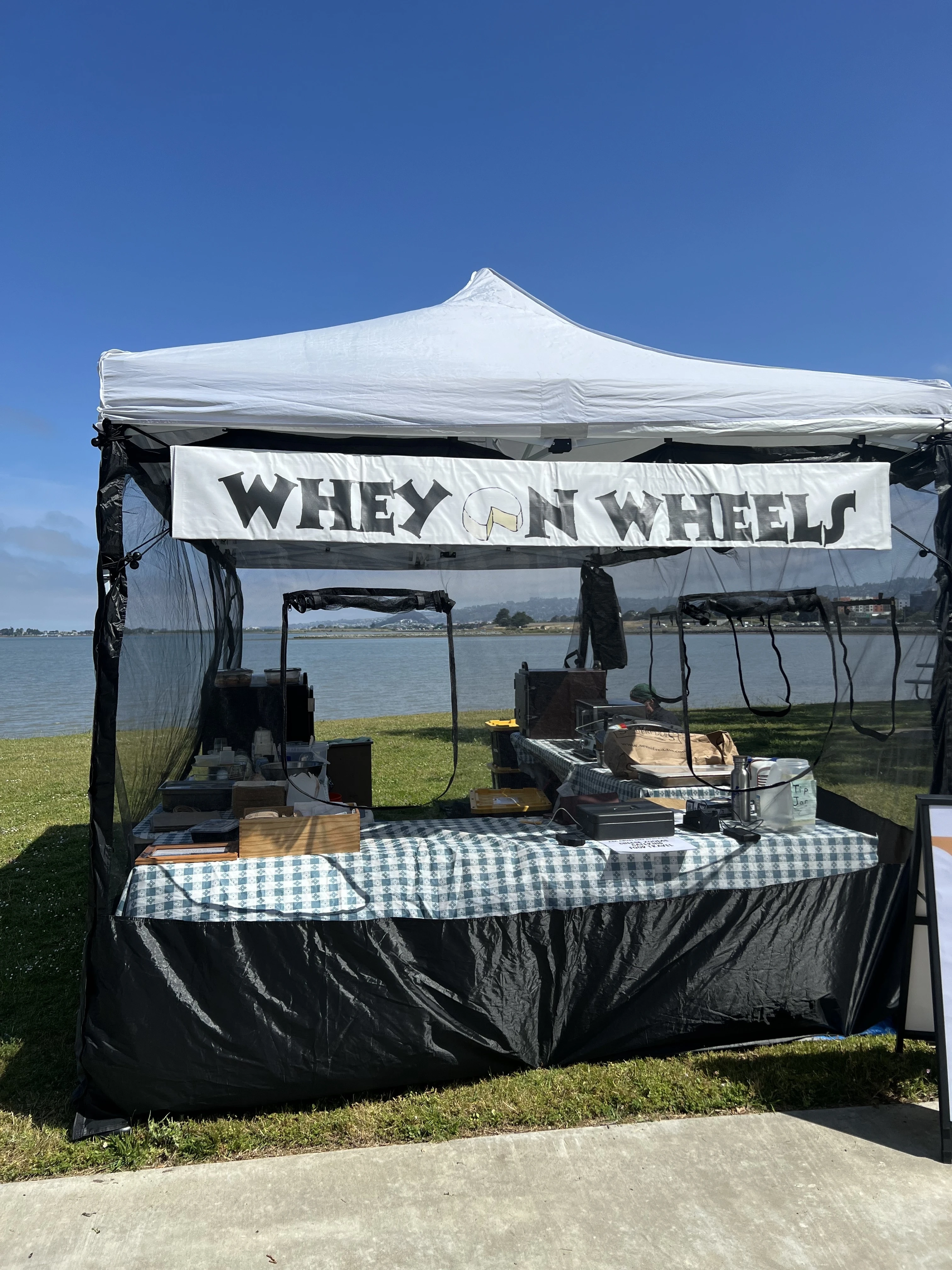 Whey On Wheels booth setup 1