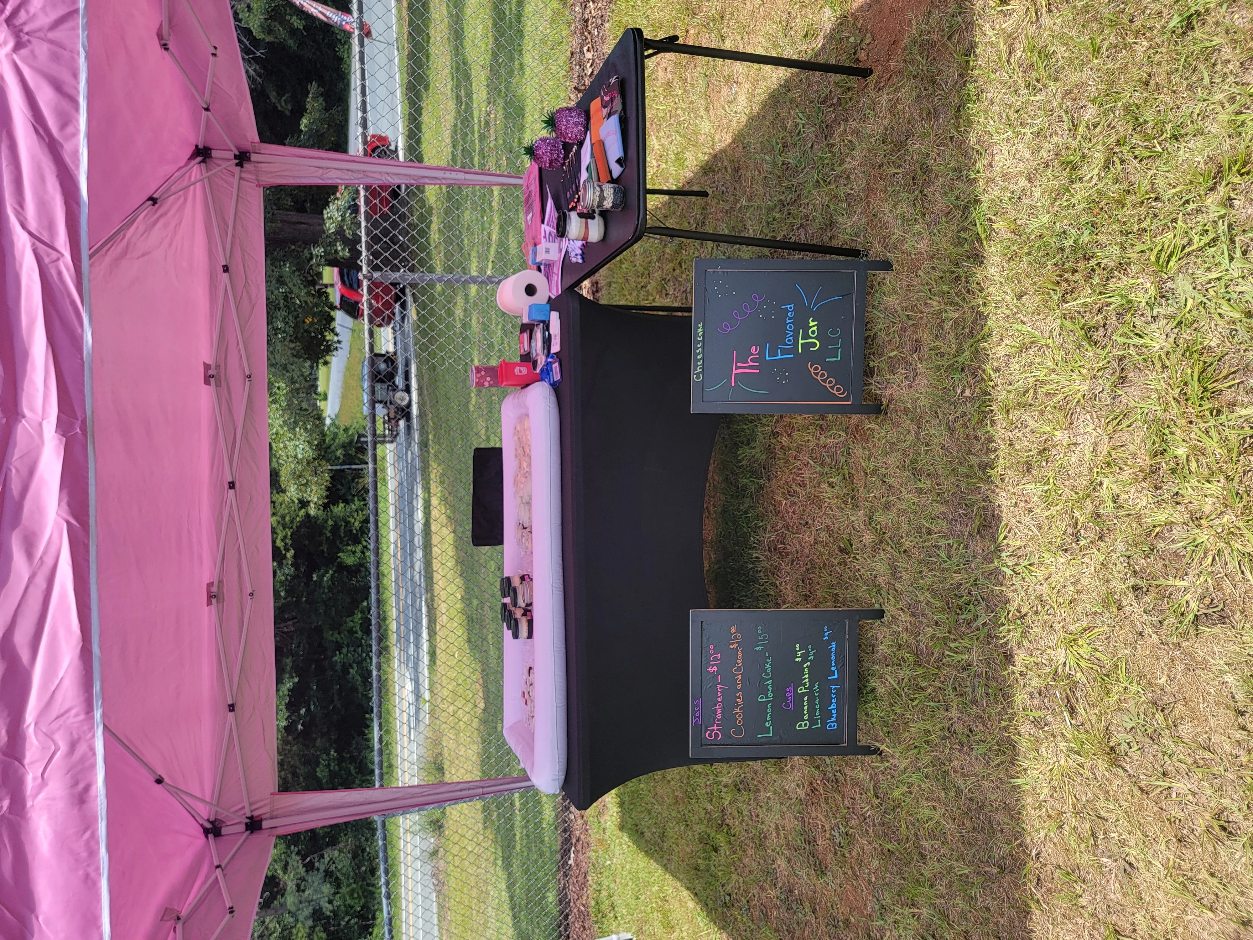 The Flavored Jar, LLC booth setup 1