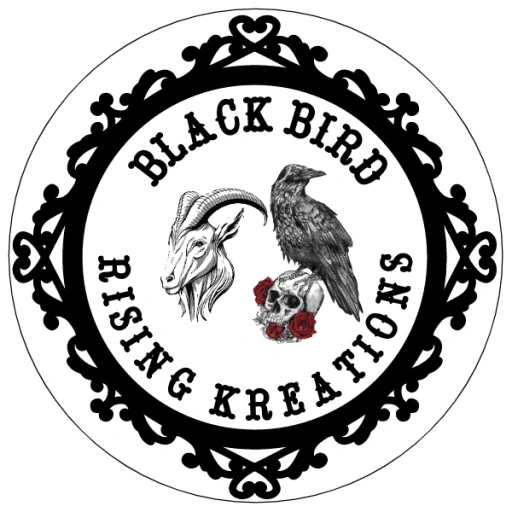 Black Bird Rising Kreations logo