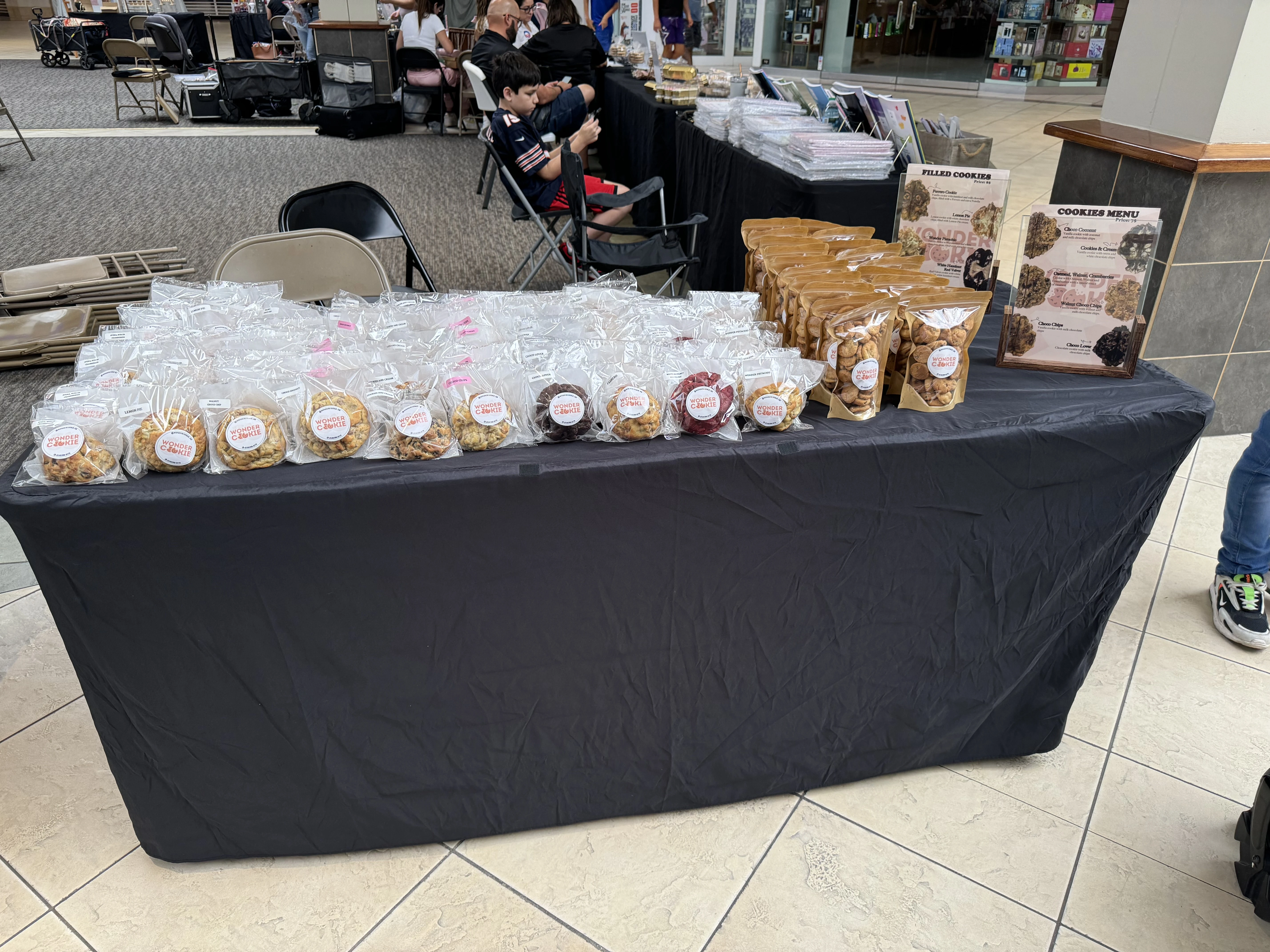Wonder cookie booth setup 1