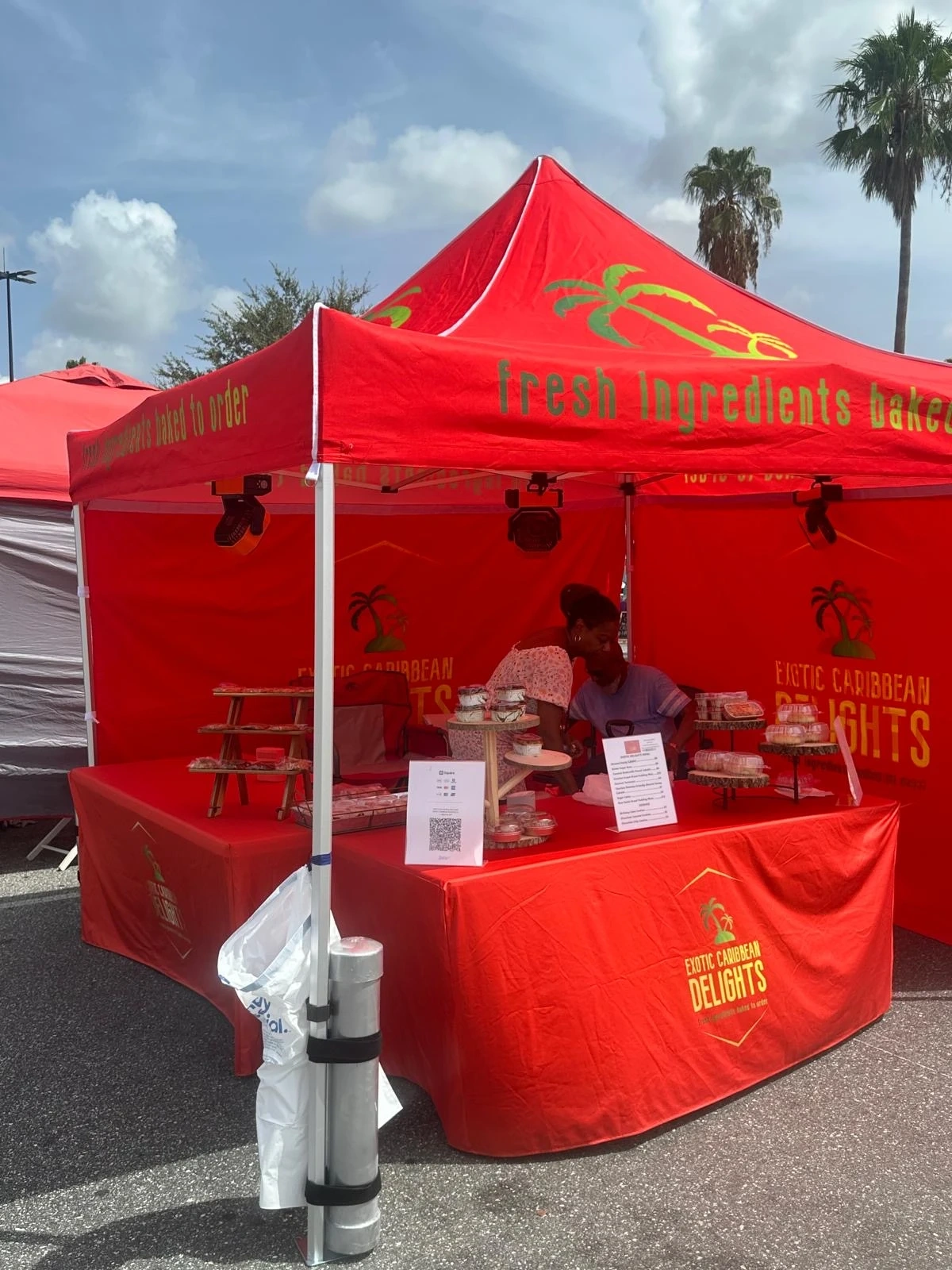Exotic Caribbean Delights, LLC booth setup 1