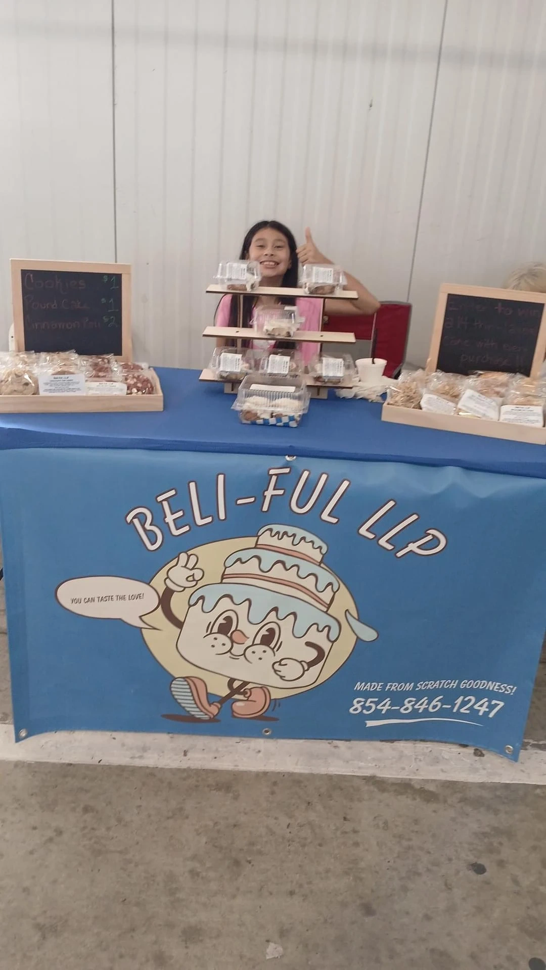Beli-ful, LLP booth setup 1