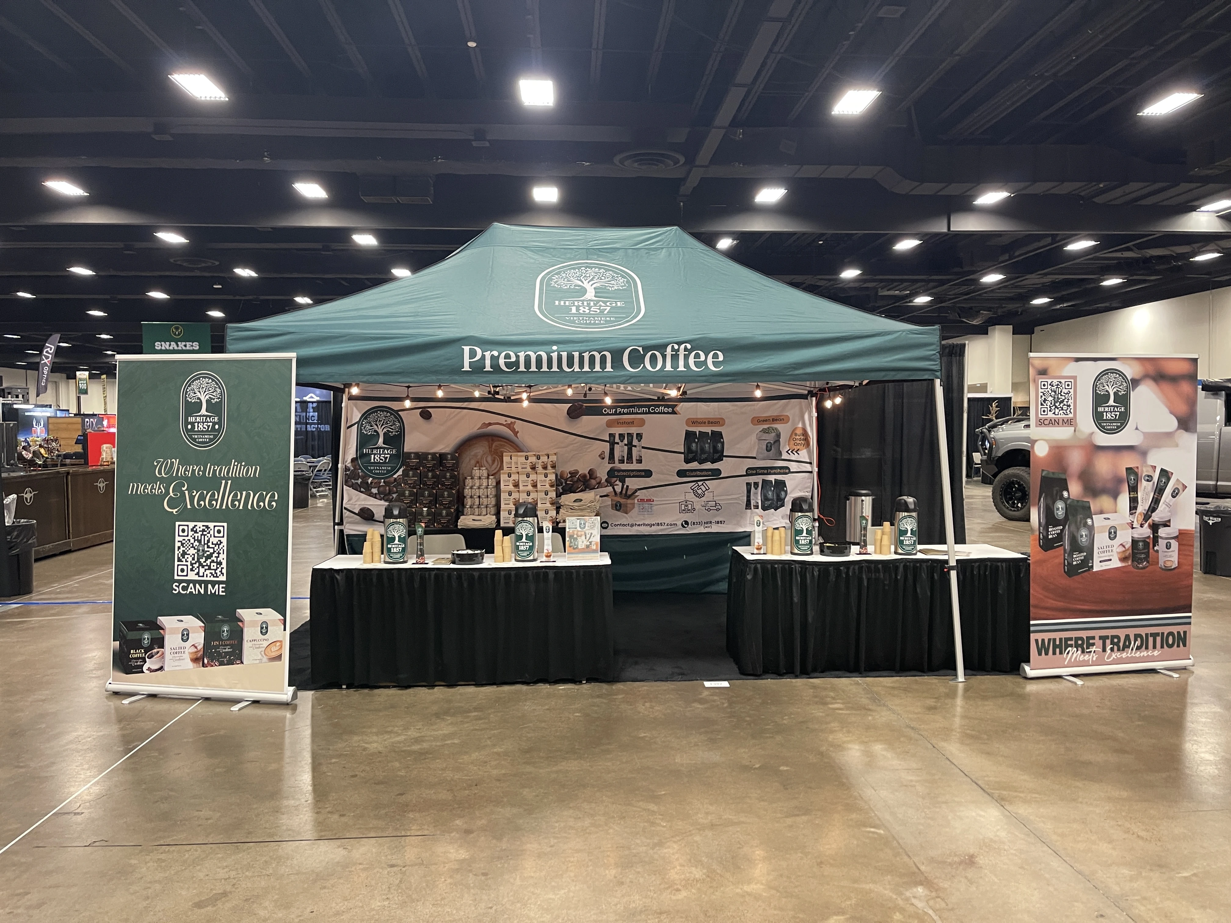 Heritage 1857 booth setup 1