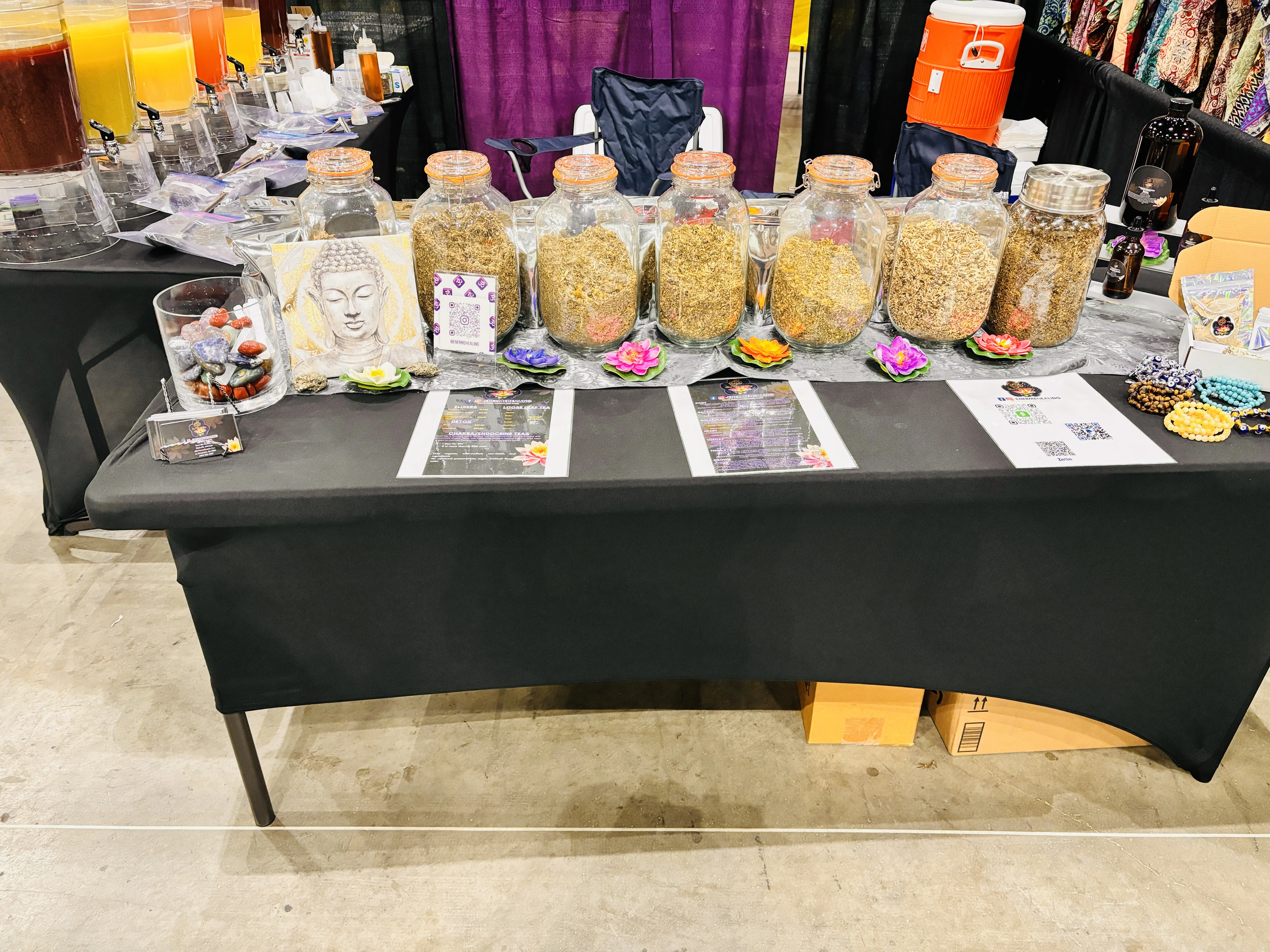 Ener-Me Healing booth setup 1