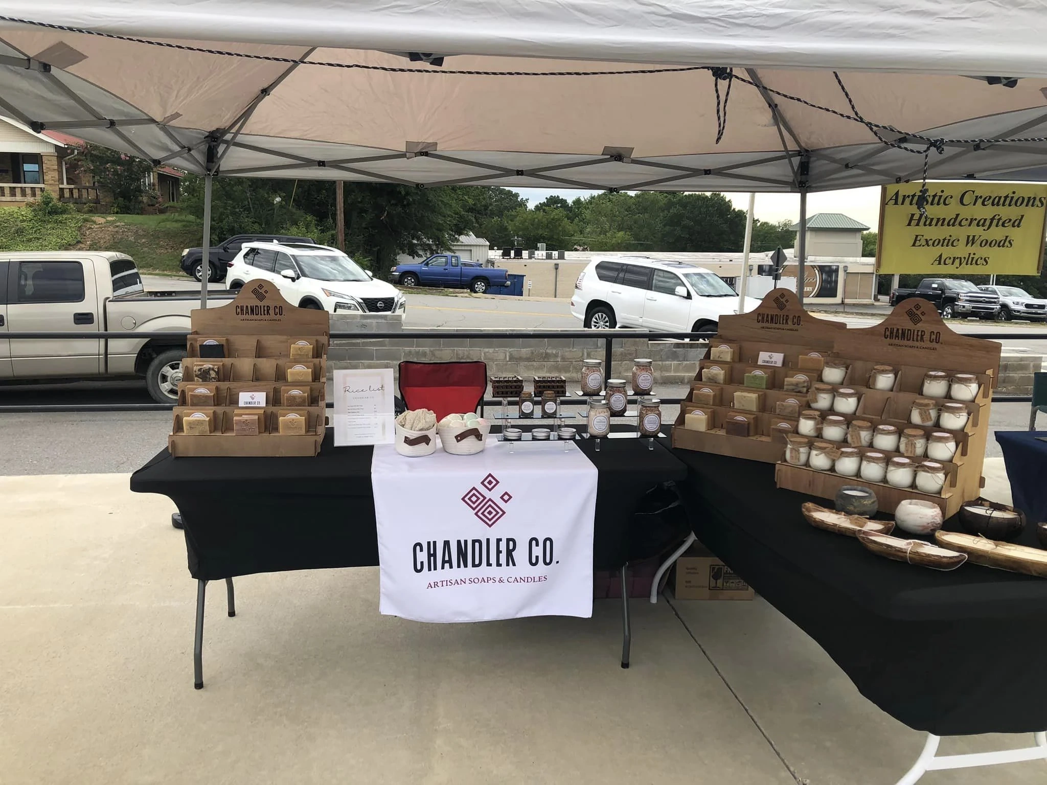 Chandler Co. booth setup 1