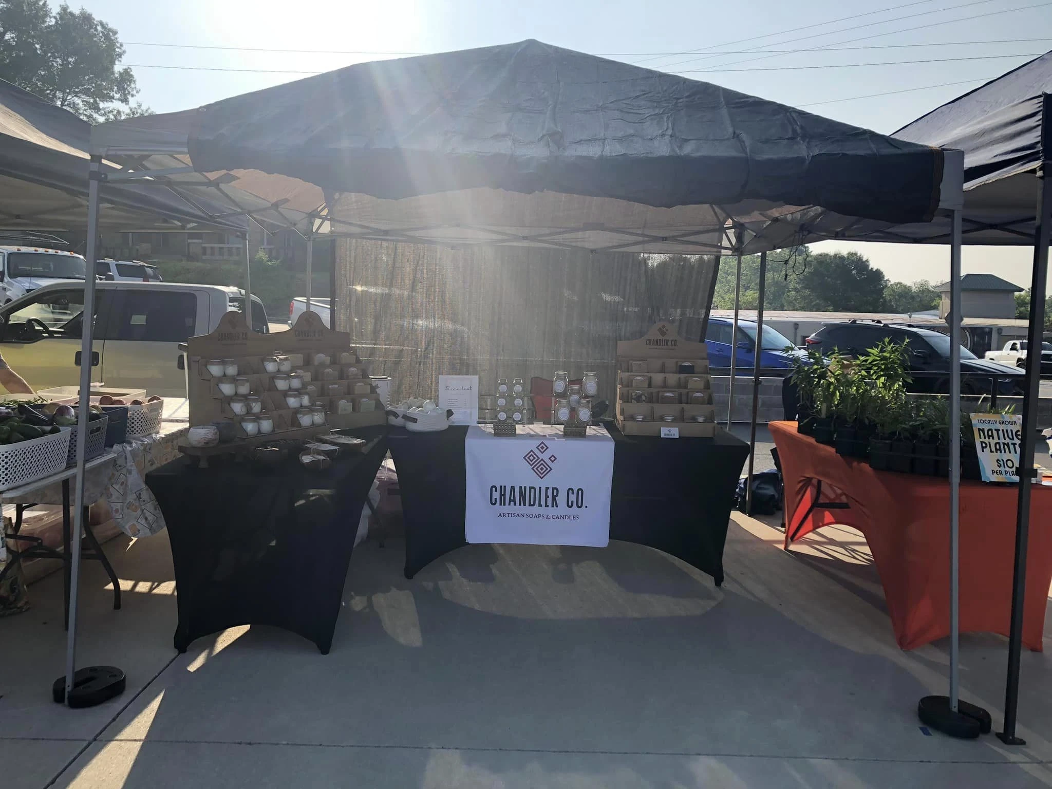 Chandler Co. booth setup 2