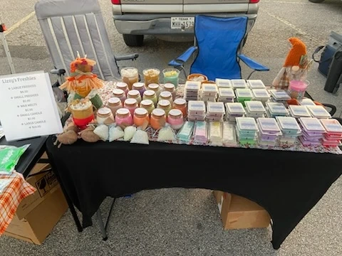 L & L Freshies and Candles booth setup 1