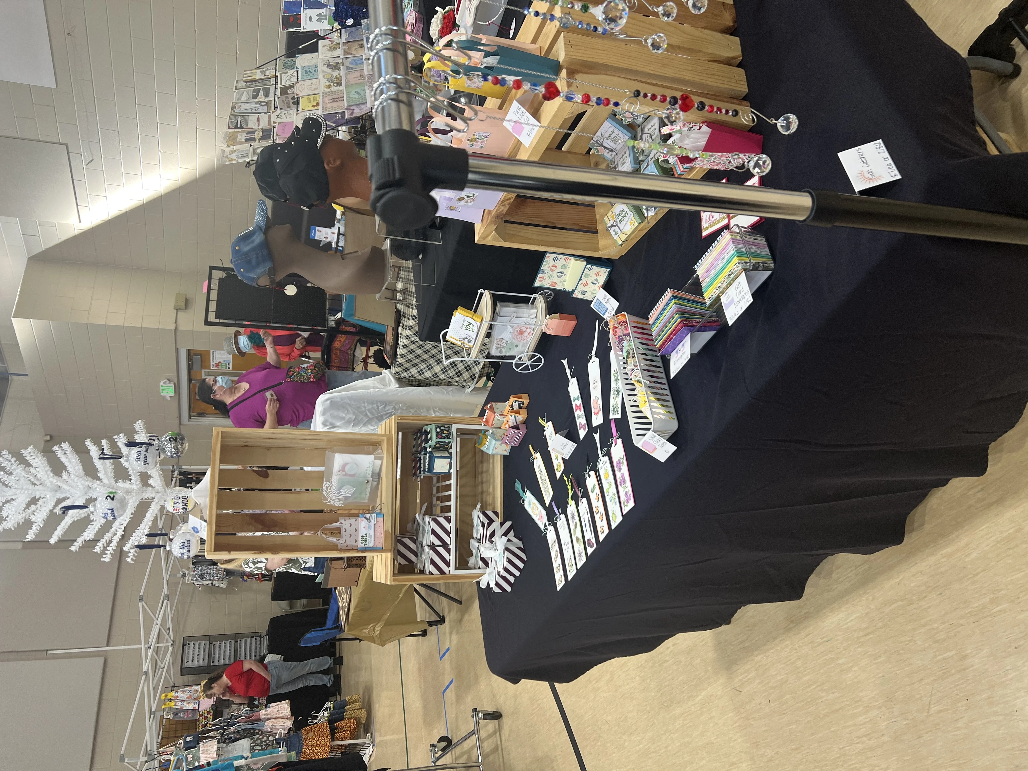 Jennifer Simmons booth setup 2