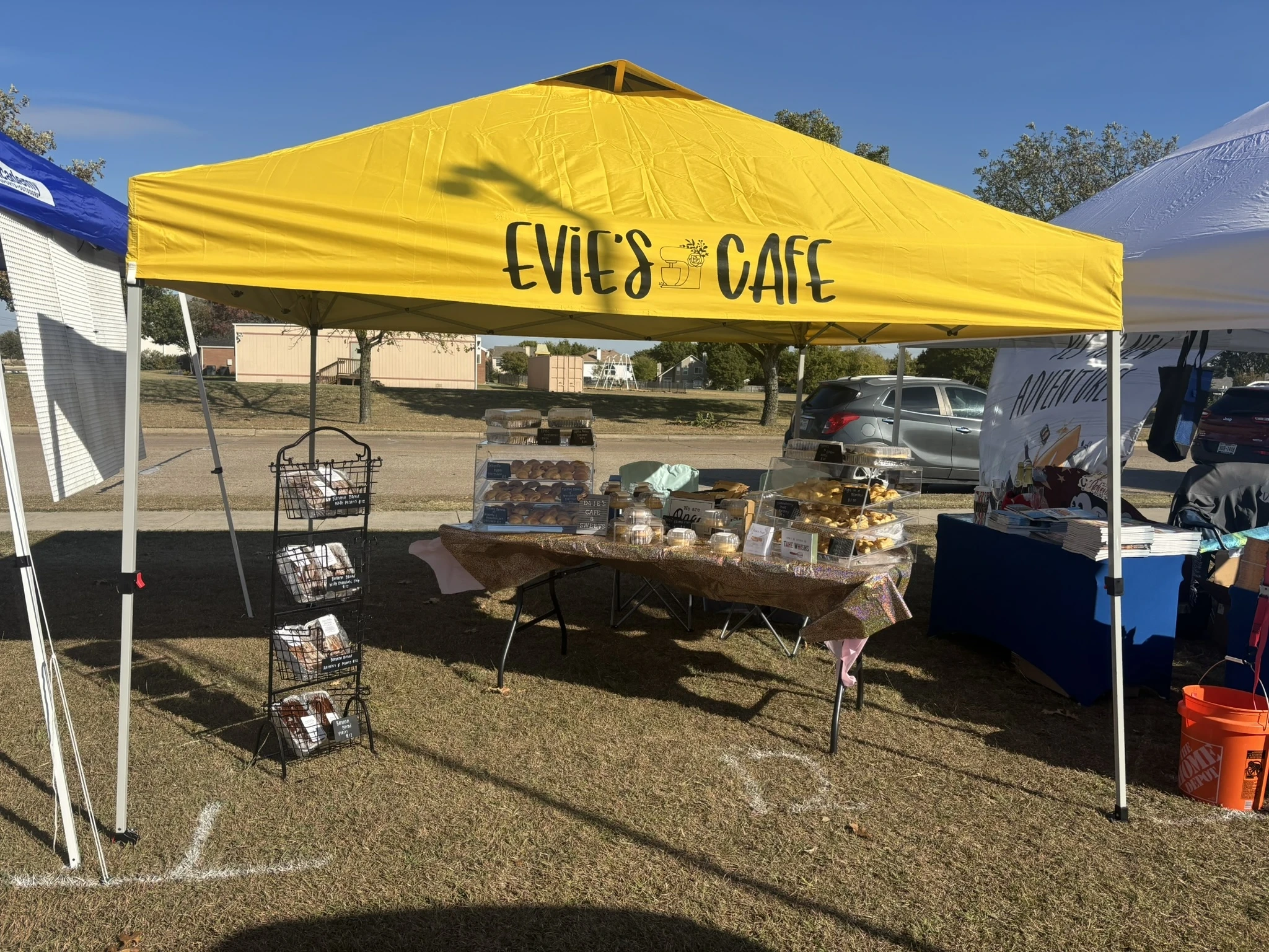 Evie’s Cafe booth setup 2