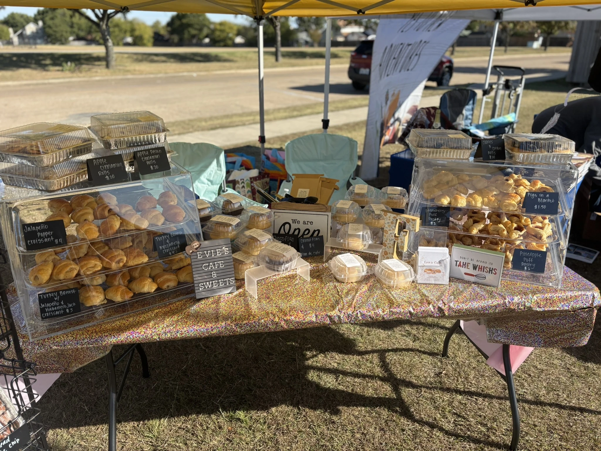Evie’s Cafe booth setup 4