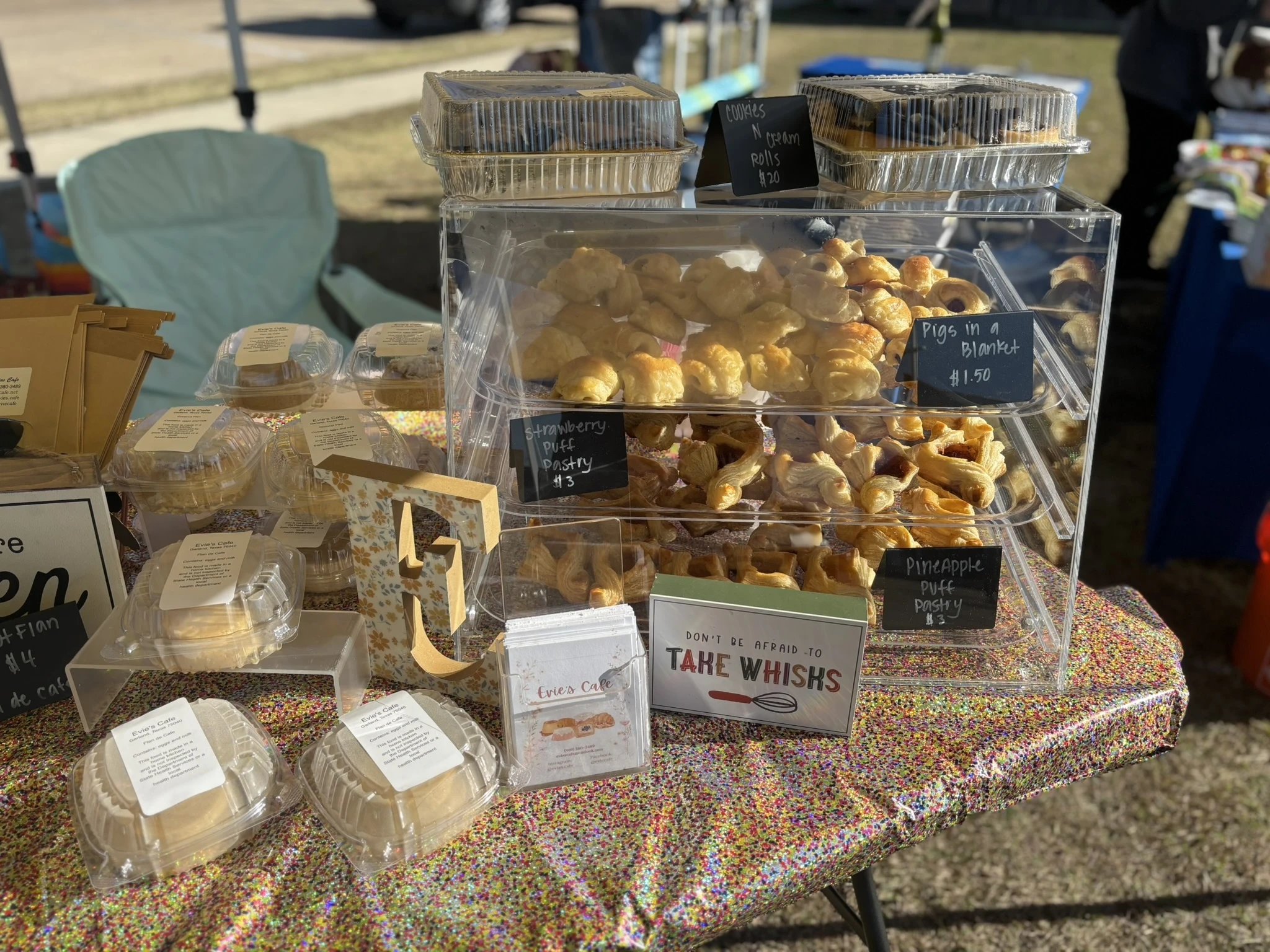 Evie’s Cafe booth setup 6