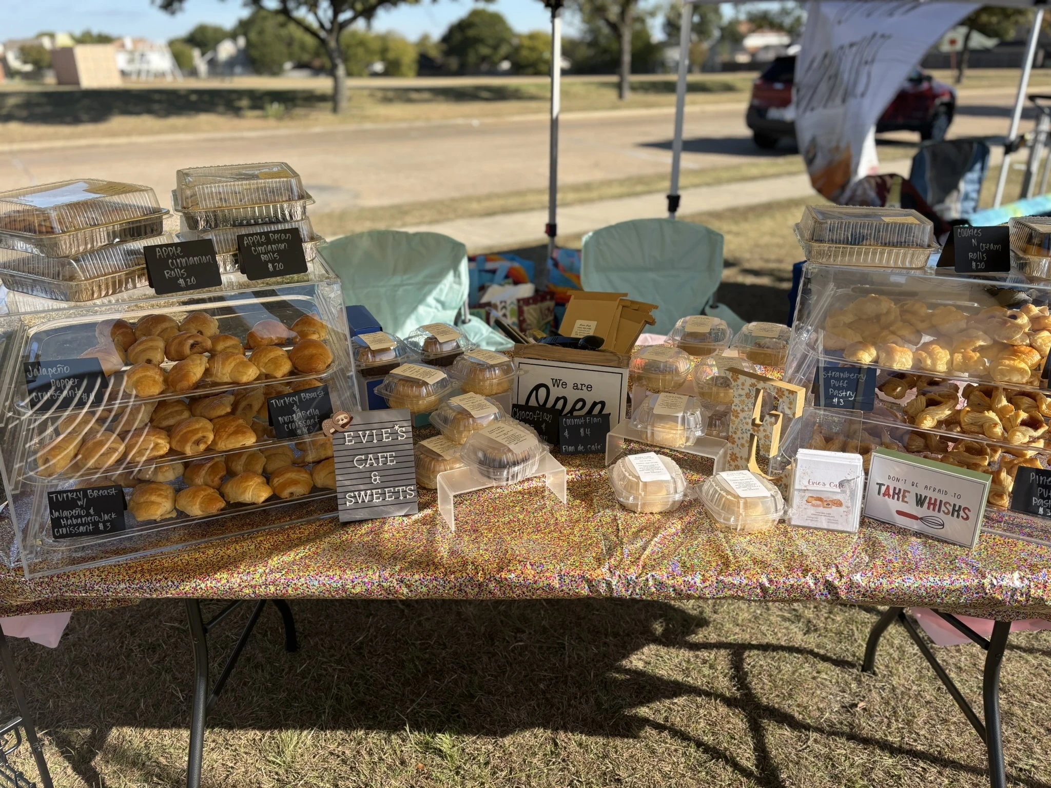 Evie’s Cafe booth setup 7