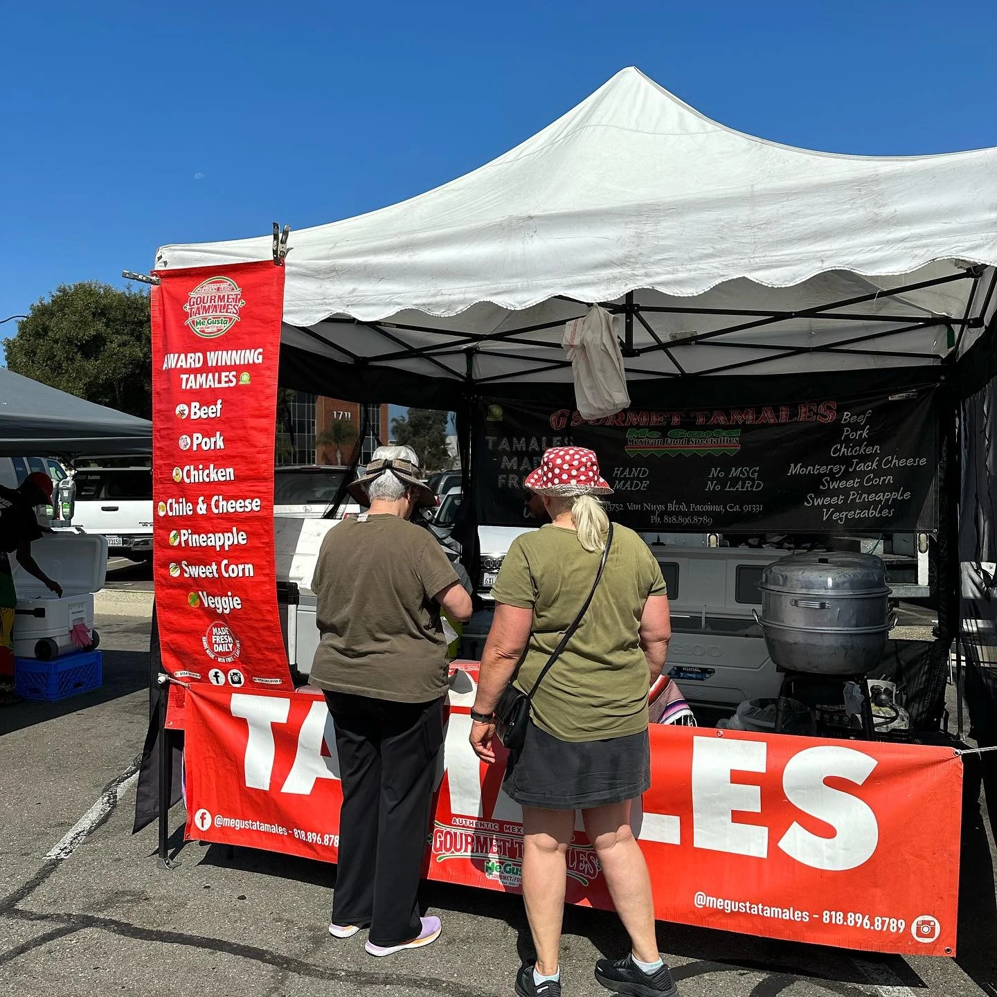 The Original Tamale Co booth setup 1