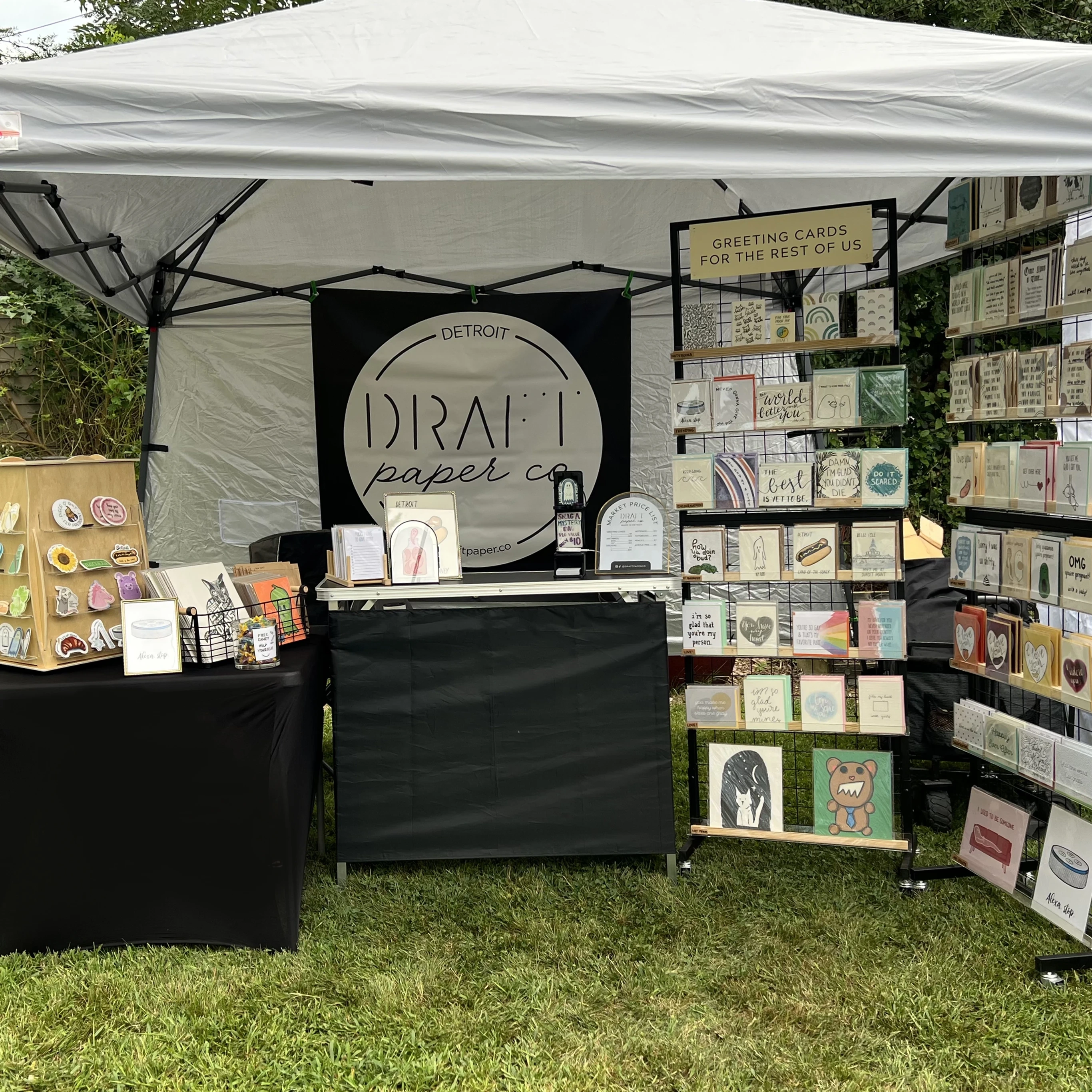 Draft Paper Co. booth setup 1