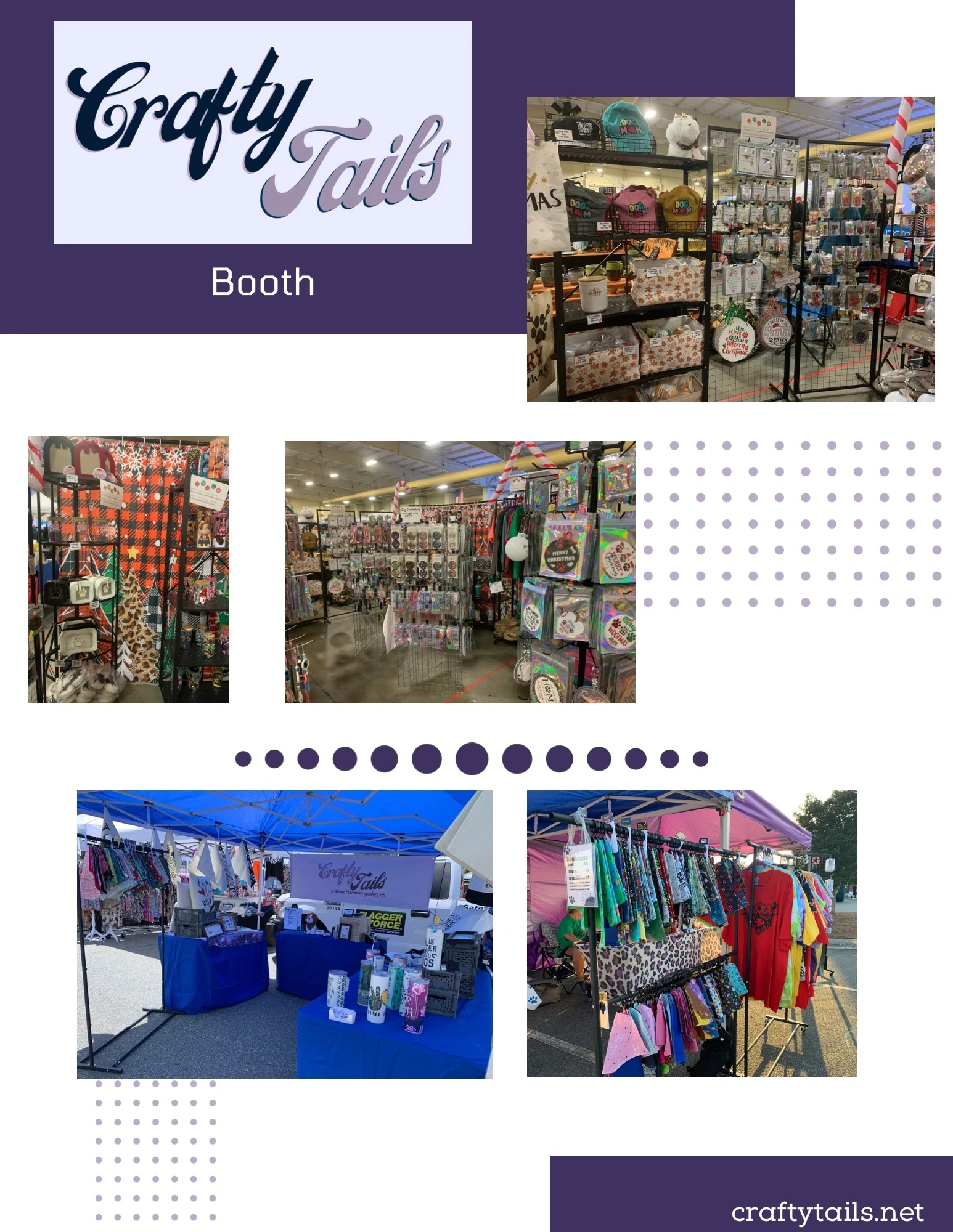 Crafty Tails booth setup 1