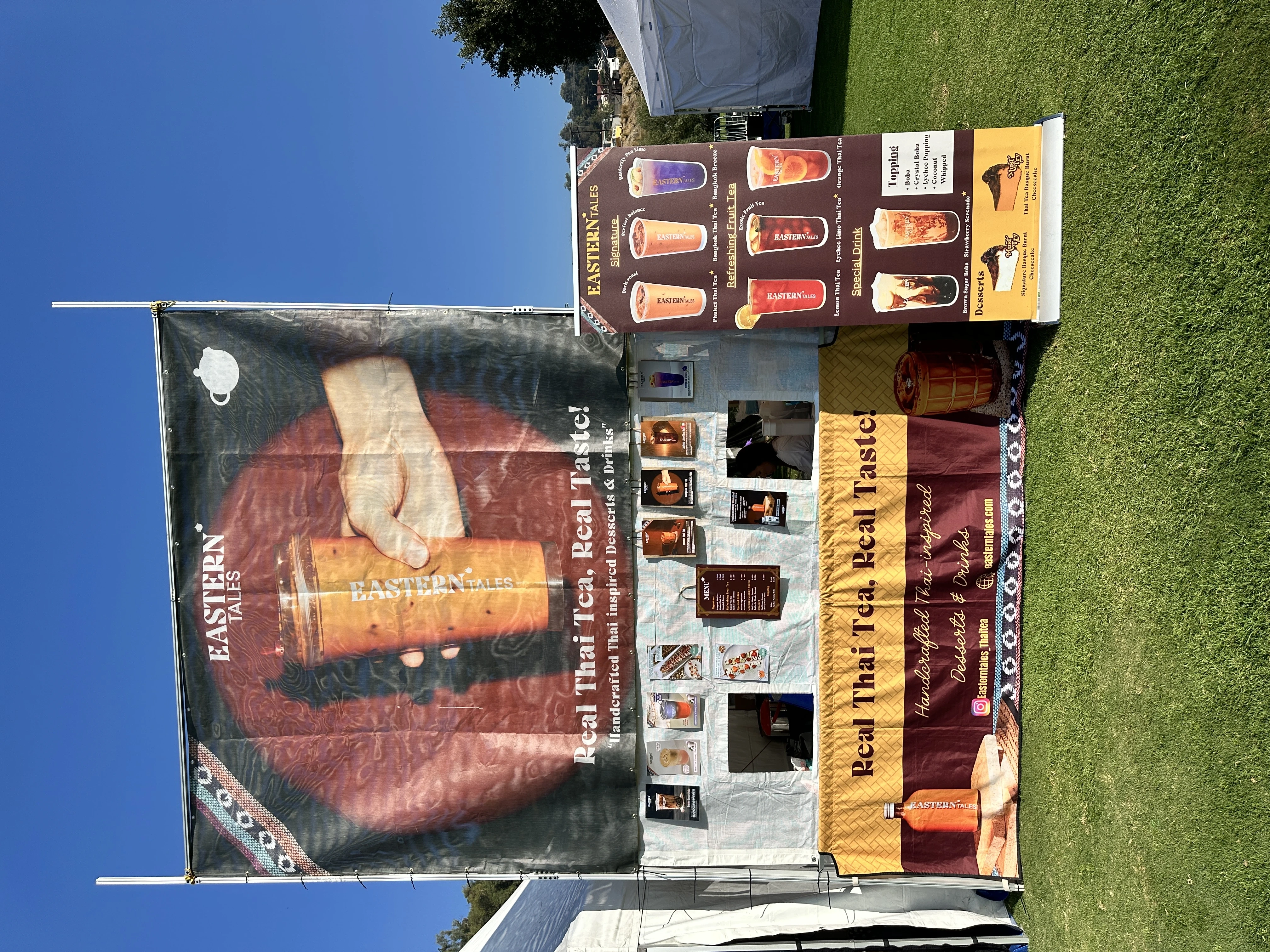 Eastern Tales Thai Tea booth setup 2