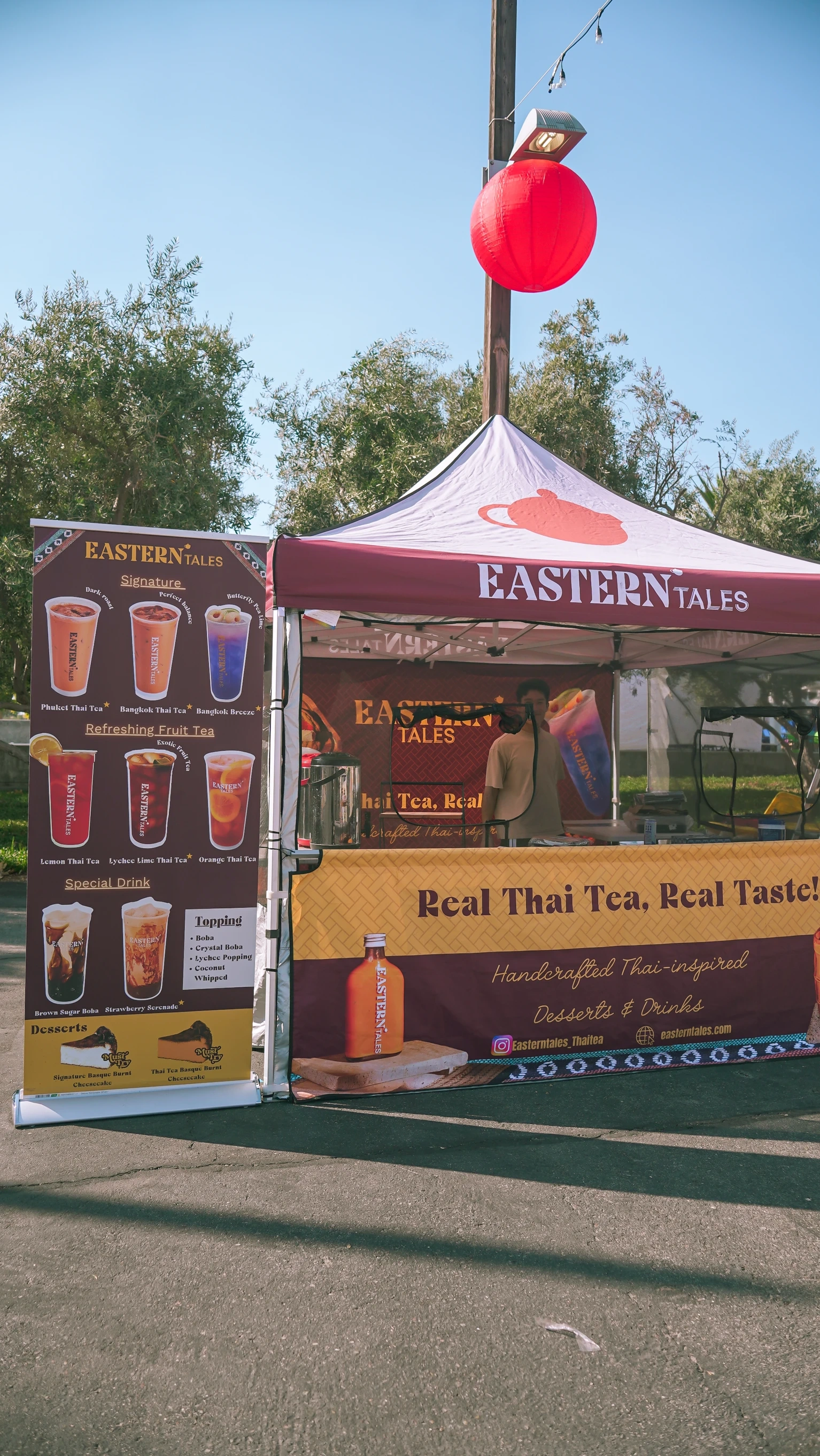 Eastern Tales Thai Tea booth setup 5