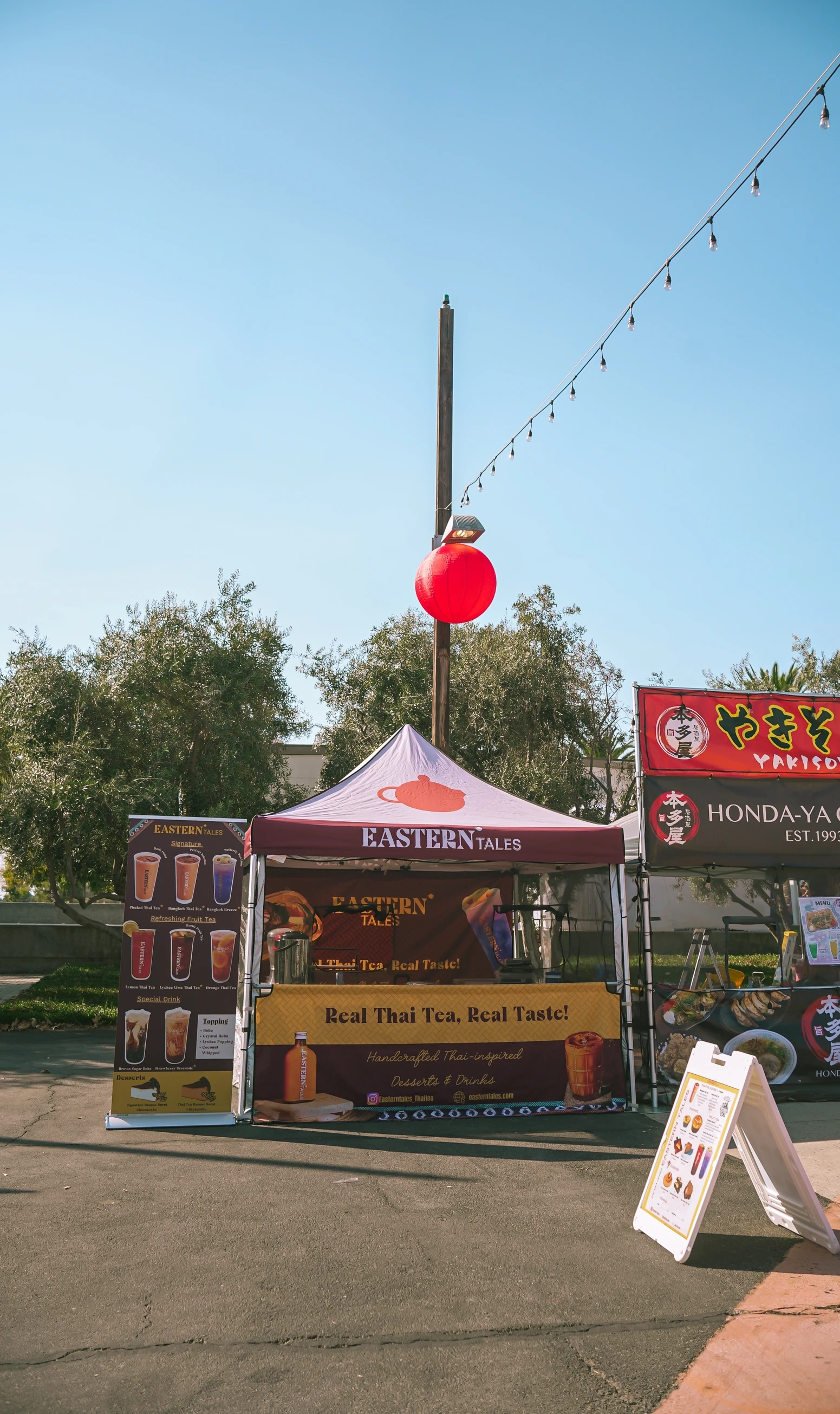 Eastern Tales Thai Tea booth setup 6