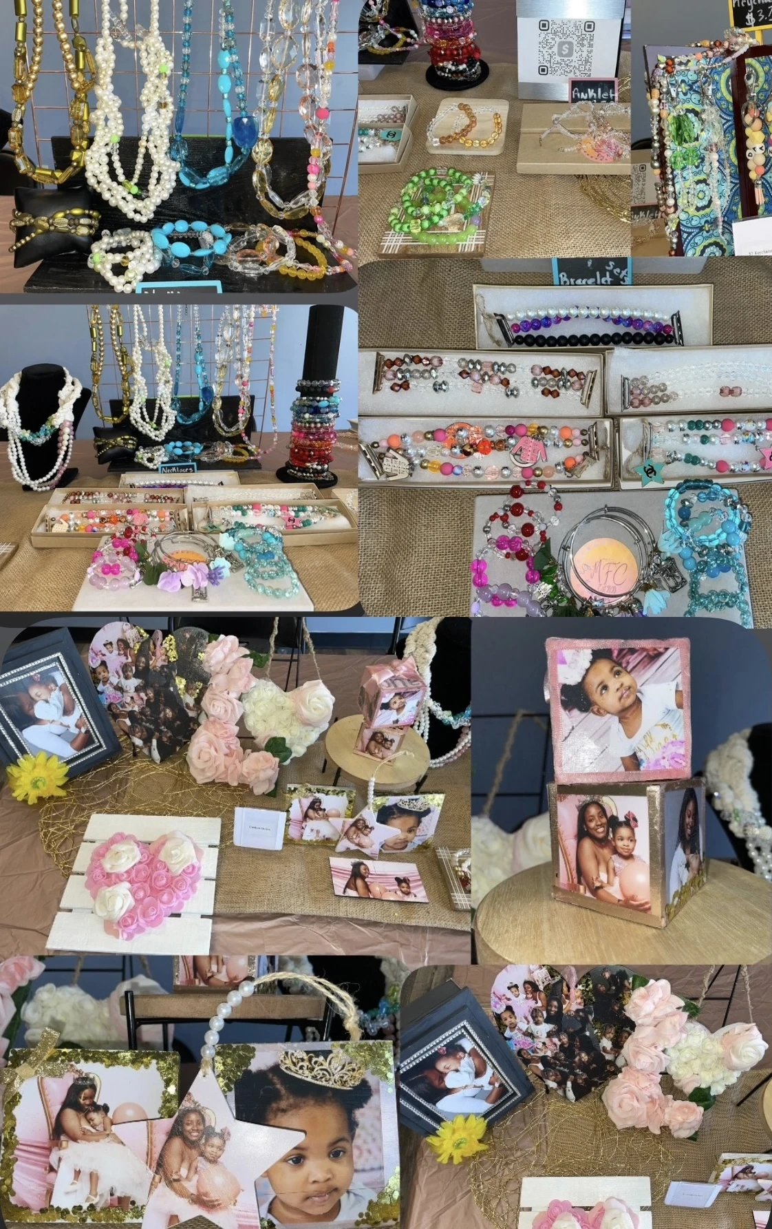Mirandus Findings & Creations By: Miranda Murry booth setup 1