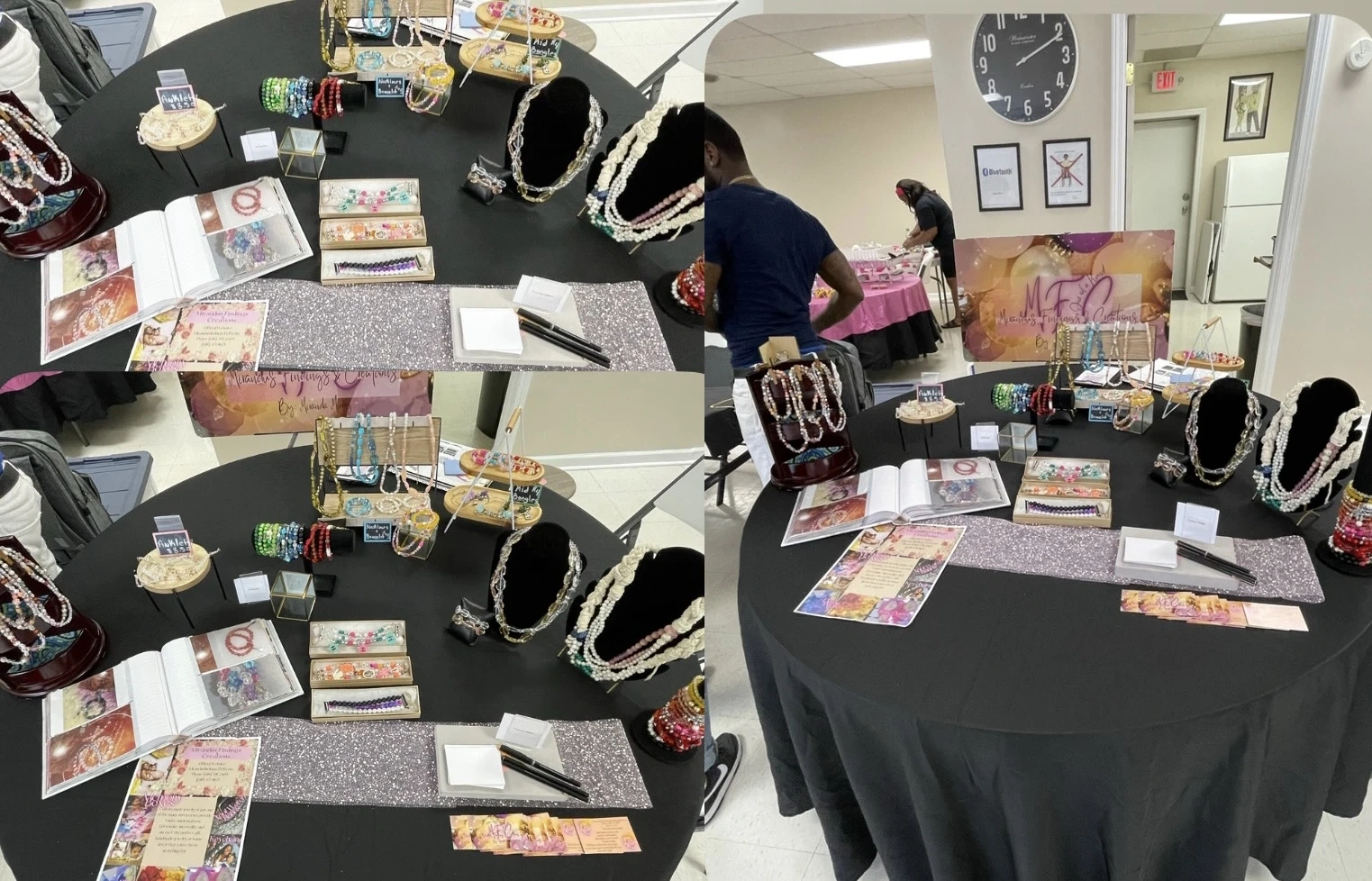 Mirandus Findings & Creations By: Miranda Murry booth setup 2