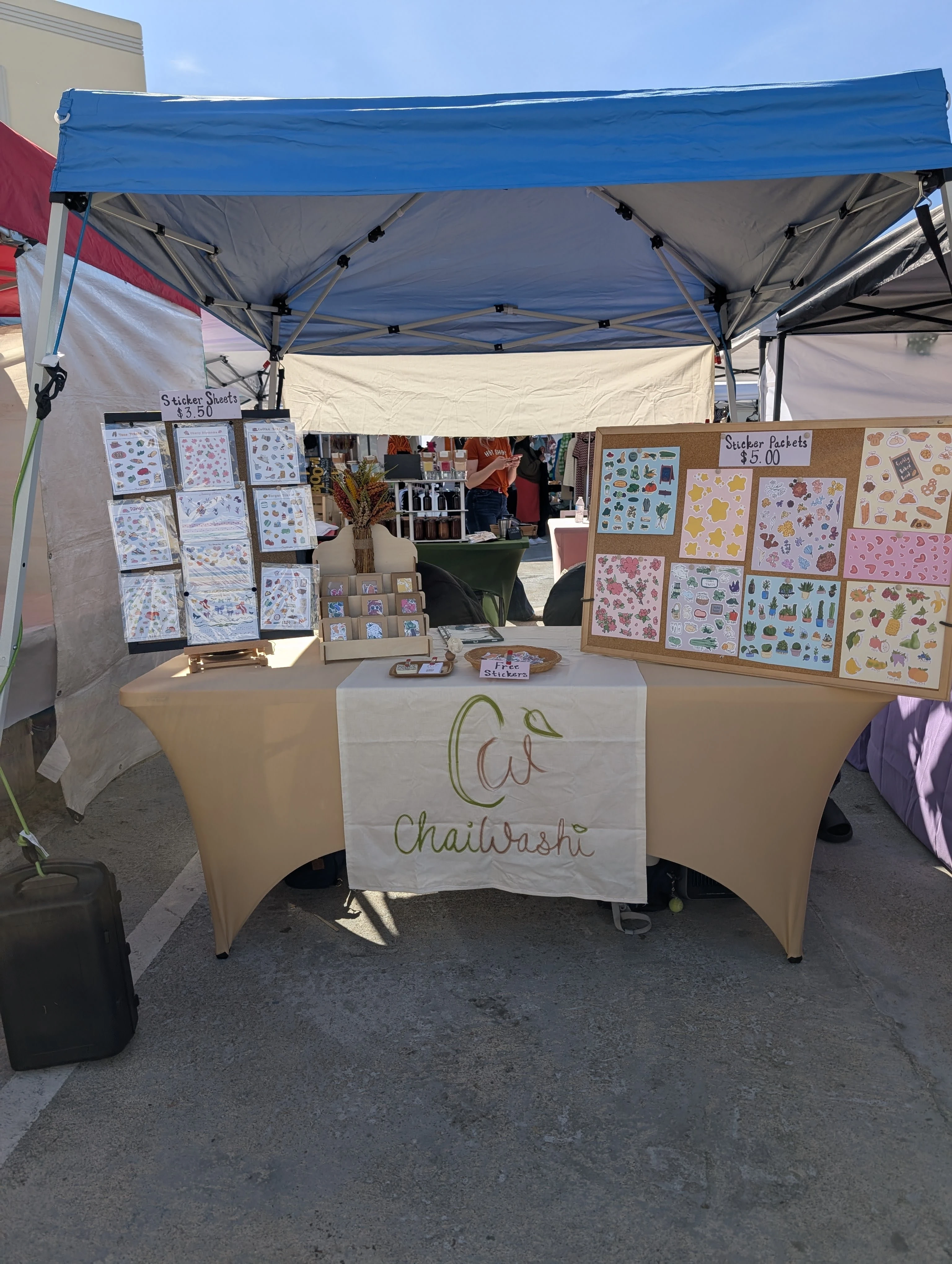 Chaiwashi booth setup 1