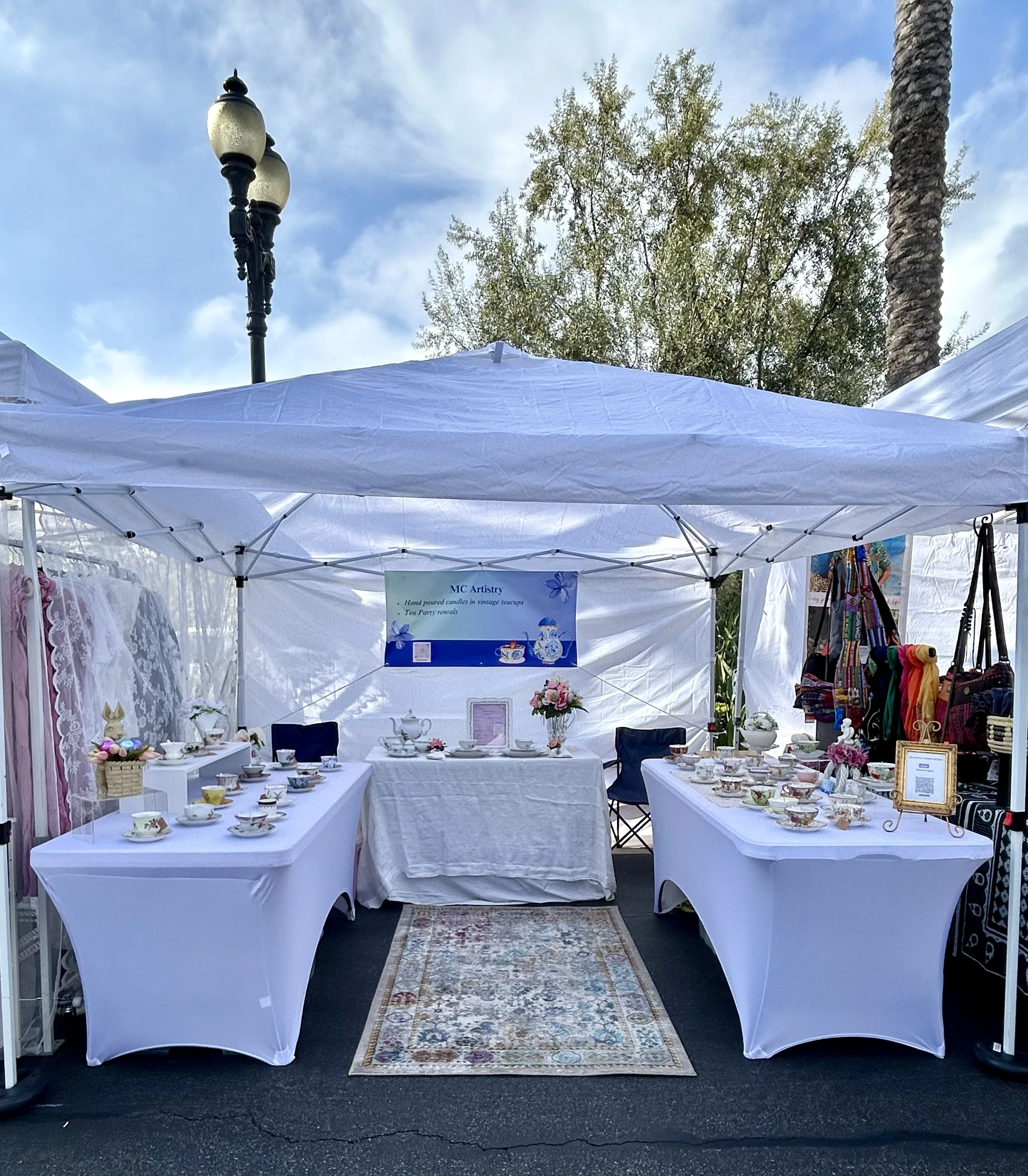 MC Artistry booth setup 1