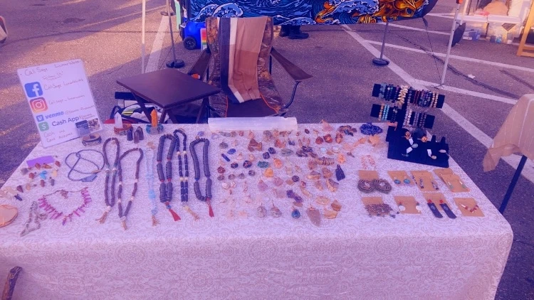 CaliSage LunarWorks booth setup 3