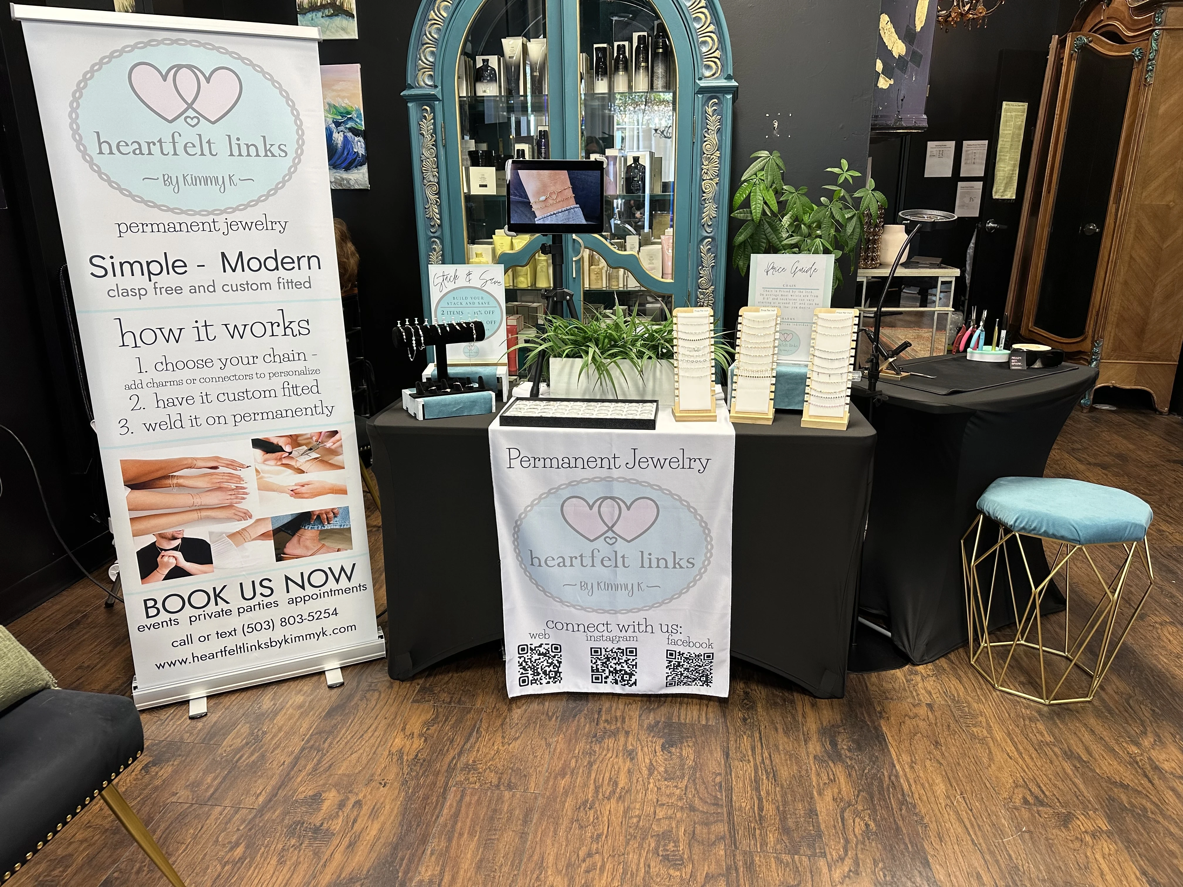 Heartfelt Links By Kimmy K booth setup 1