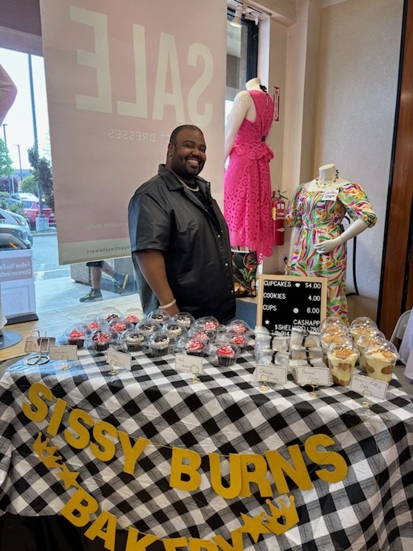 Sissy Burns Bakery booth setup 1