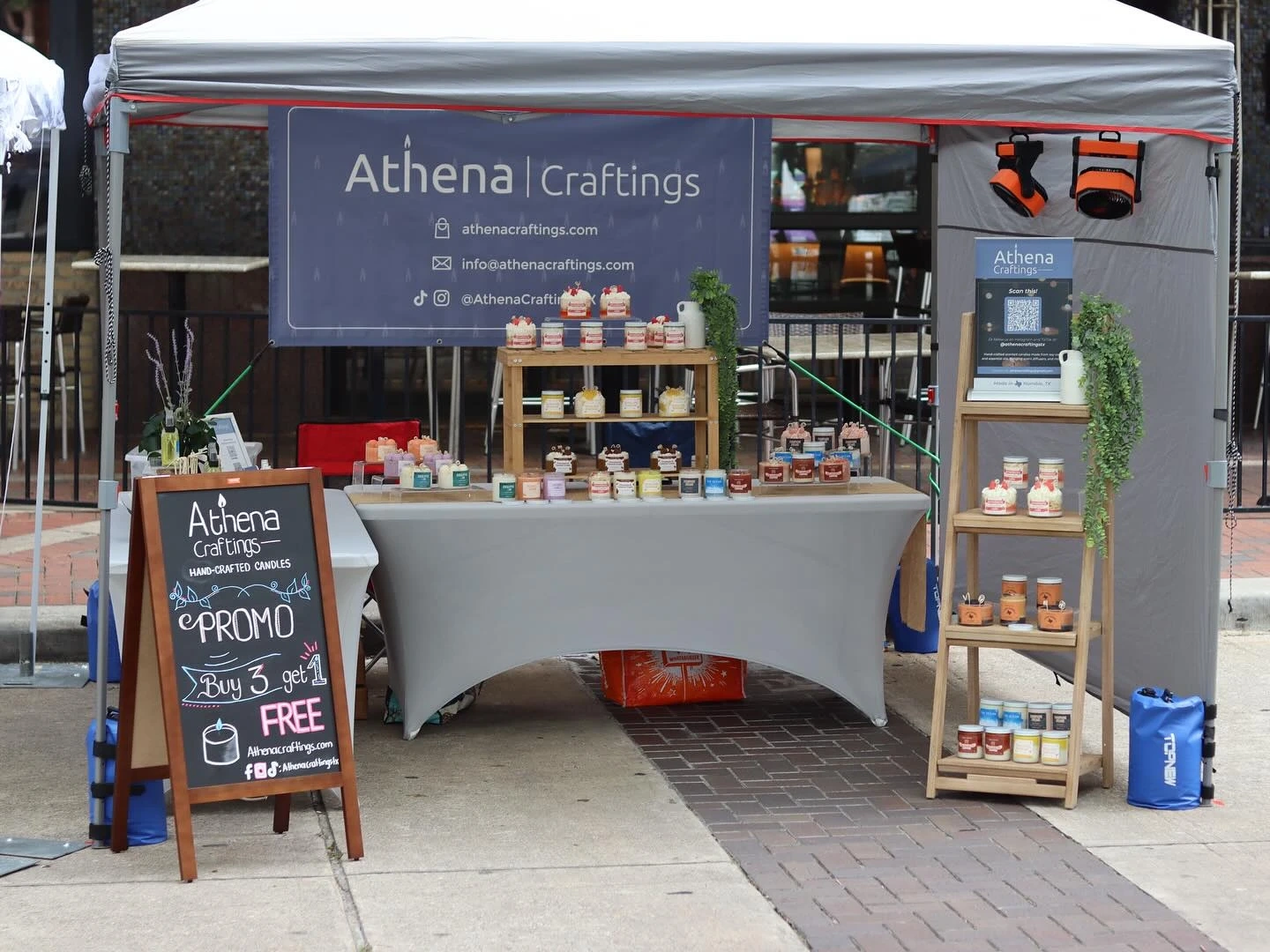 Athena craftings booth setup 1