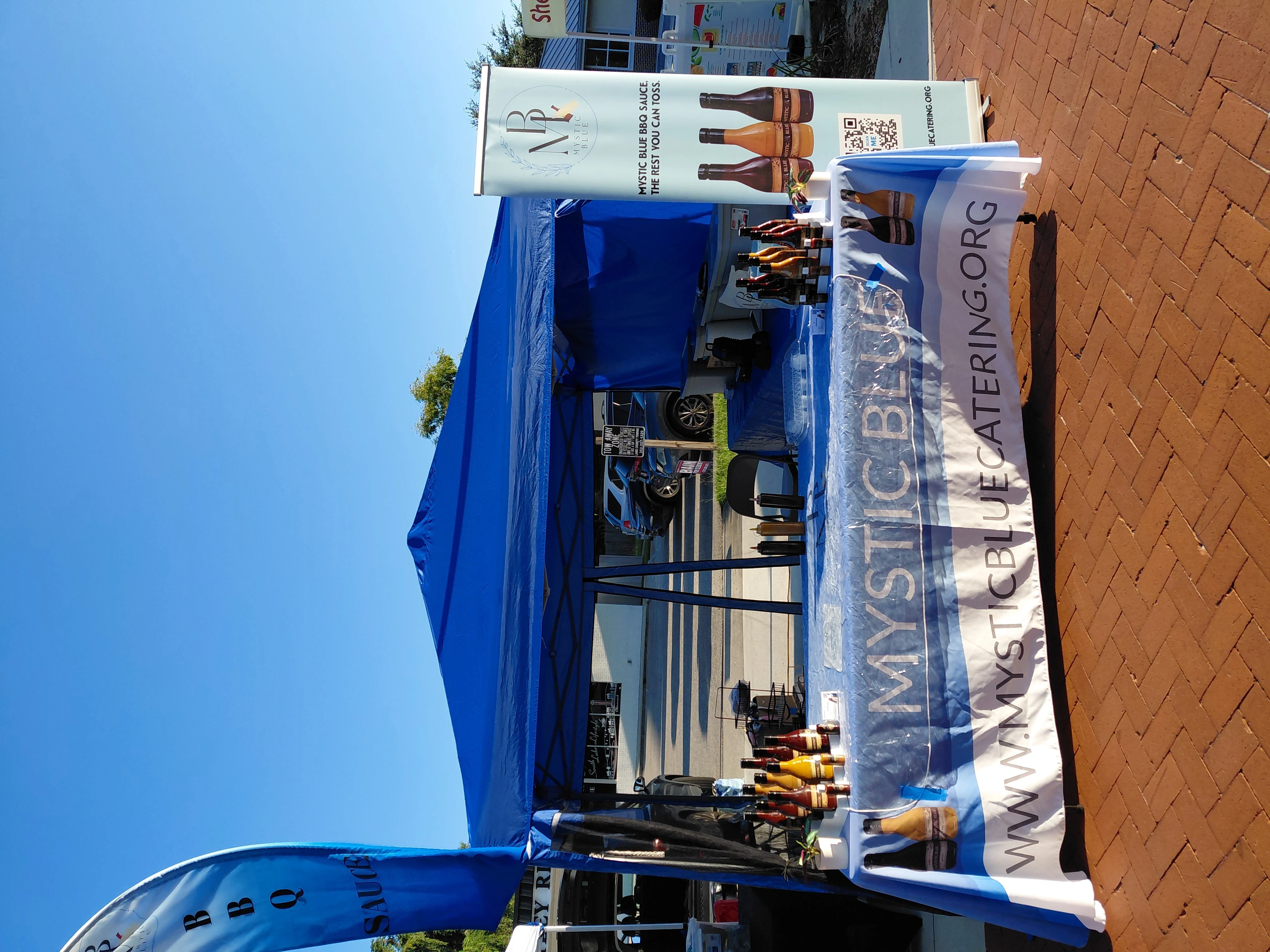 Mystic Blue booth setup 1