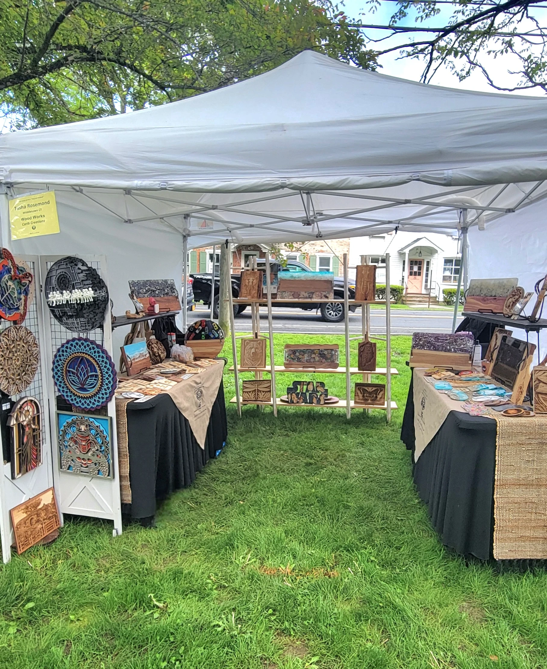 Carib Creations booth setup 1