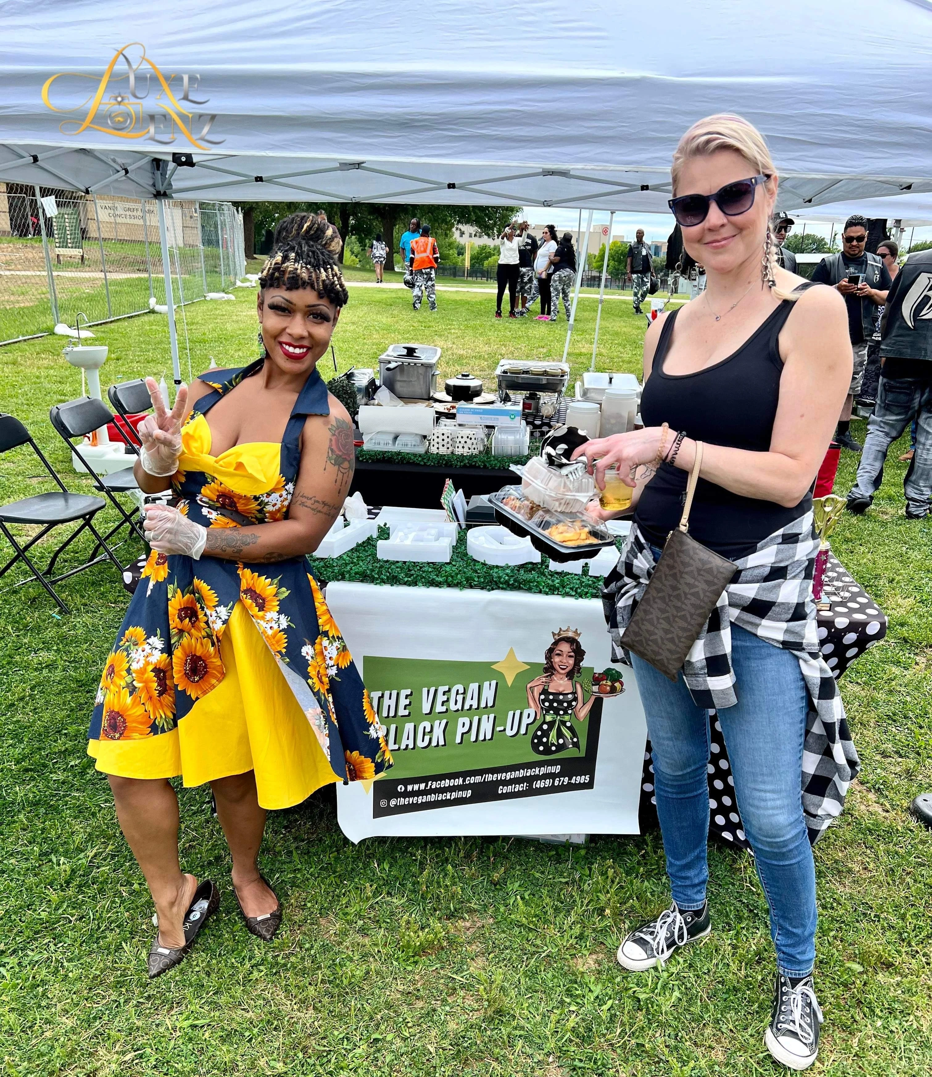 The Vegan Black Pin-Up booth setup 1