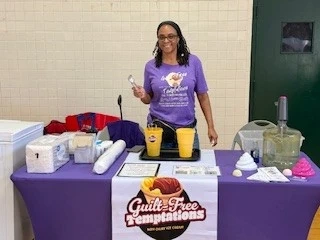 Guilt Free Temptations booth setup 3